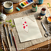30Pcs Unfinished Wood Pencil Pendants WOOD-SP0001-82-5