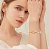6Pcs Brass Micro Pave Clear Cubic Zirconia Spring Gate Rings KK-BBC0020-05-5