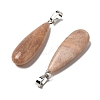 Natural Sunstone Pendants G-Q192-07P-07-5