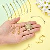 18Pcs 9 Styles Brass Chain Extender KK-FS0002-09-4