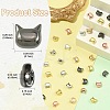 60Pcs 6 Colors Electroplate Glass Beads Strands EGLA-YW0005-70-3