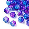 Transparent Crackle Acrylic Beads CACR-N002-11A-2