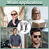 2Pcs 2 Colors Cowhide Neck Strap for Eyeglasses AJEW-CL0004-78-7