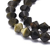 Natural Golden Sheen Obsidian Beads Strands G-E569-D05-3