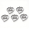 Non-Tarnish 304 Stainless Steel Charms X-STAS-N092-84-1