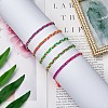5Pcs 5 Colors Nylon Thread Braided Bracelets Set BJEW-SW00049-04-4