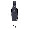 Medieval PU Leather Waist Belt Pouches with Alloy Rivets AJEW-WH0678-30B-1