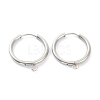 Tarnish Resistant 201 Stainless Steel Huggie Hoop Earring Findings STAS-P283-01I-P-1