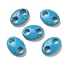 Synthetic Turquoise Connector Charms G-P467-01C-1