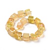 Electroplated Natural Quartz Beads Strands G-G767-02-12-2