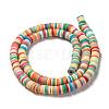 Handmade Polymer Clay Beads Strands CLAY-R089-6mm-103-2
