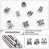 Unicraftale 8Pcs 8 Style 304 Stainless Steel European Beads STAS-UN0040-31-5