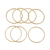 7Pcs Vacuum Plating 304 Stainless Steel Ring Bangles Set for Women BJEW-A011-14D-G-2