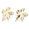 Brass Stud Earring Findings X-KK-T056-24G-NF-3