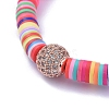Handmade Polymer Clay Heishi Bead Stretch Bracelets BJEW-JB05097-03-2