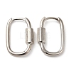 Rack Plating Brass Oval Hoop Earrings for Women EJEW-Z019-06P-1