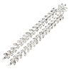 1Pc Shiny Flower Crystal Rhinestone Collar Trim DIY-FG0003-38-1