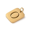 304 Stainless Steel Charms LS-STAS-R001-01G-O-2