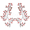 Iron Leaves Branch  Wall Decorations AJEW-WH0513-30B-1