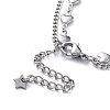 304 Stainless Steel Multi-Strand Anklets AJEW-AN00322-3