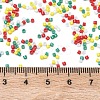 4 Colors Christmas 11/0 Grade A Baking Paint Glass Seed Beads SEED-X0058-12-4