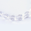 Transparent Glass Bead Strands GLAA-R024-6x8mm-06-1