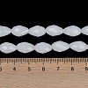 Electroplate Imitation Jade Glass Beads Strands EGLA-N013-J8mm-D03-4