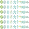 90Pcs 9 Styles Transparent Spray Painted Glass Beads GLAA-BM0001-02B-7
