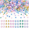405Pcs Eletroplated Transparent Glass Beads GLAA-TA0003-66B-1