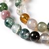 Round Natural Indian Agate Beads Strands G-S122-4mm-2