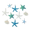 30Pcs 5 Styles Opaque Resin Pendants RESI-CJ0004-91-8