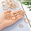 54Pcs 9 Styles Iron D Rings IFIN-BT0001-10-5