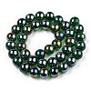 Electroplate Transparent Glass Beads Strands GLAA-T032-T10mm-AB22-2