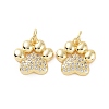Rack Plating Brass Micro Pave Cubic Zirconia Charms KK-C008-36G-2