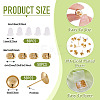 50Pcs Brass Earring Settings KK-TA0008-38A-4