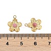 Natural Rhodonite Flower Charms STAS-I325-143G-04-3