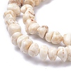 Natural Magnesite Beads Strands TURQ-P001-02A-11-3