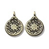 Tibetan Style Brass Pendants KK-M284-42AB-1