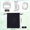 12Pcs 201 Stainless Steel Grooved Finger Ring Settings STAS-UN0038-95-4