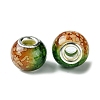 Two Tone Glass European Beads GPDL-K003-01A-2