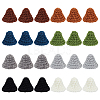 24Pcs 8 Colors Handmade Wool Woven Hat Decoration AJEW-FG0003-34A-1