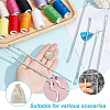 6Pcs 3 Styles Nickel Galvanizing Quick & Easy Drawstring Threader Tool TOOL-DC0001-09-5