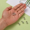 Rhodium Plated 925 Sterling Silver Stud Earring Findings STER-N0004-006-6