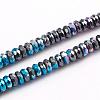 Electroplated Non-magnetic Synthetic Hematite Beads Strands G-L562-12B-1