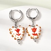 Brass Hoop Dangle Earrings KK-CBA8324-26P-5