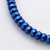 Electroplate Non-magnetic Synthetic Hematite Beads Strands G-J208D-07-1