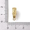 Brass Micro Pave Cubic Zirconia Donut Bails ZIRC-NH0001-02G-3