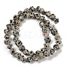 Natural Dalmatian Jasper Beads Strands G-A257-A17-01-3