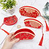 6Pcs 3 Style Polyester Gift Packing Pouches ABAG-NB0001-27-3