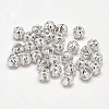 Fancy Cut Textured 925 Sterling Silver Round Beads STER-F012-06A-2